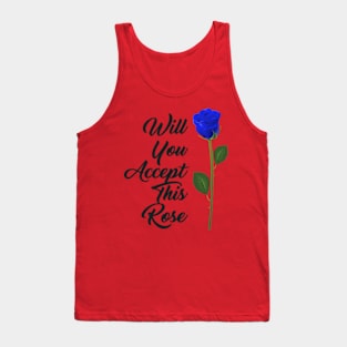 Rose Blue Tank Top